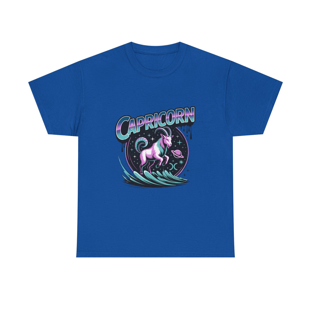 Neon Capricorn Zodiac Tee