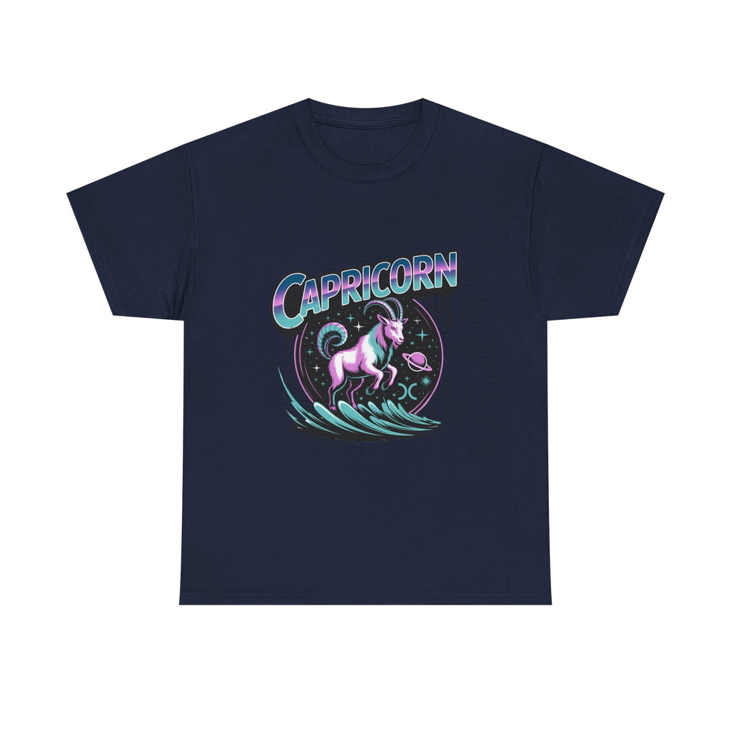 Neon Capricorn Zodiac Tee