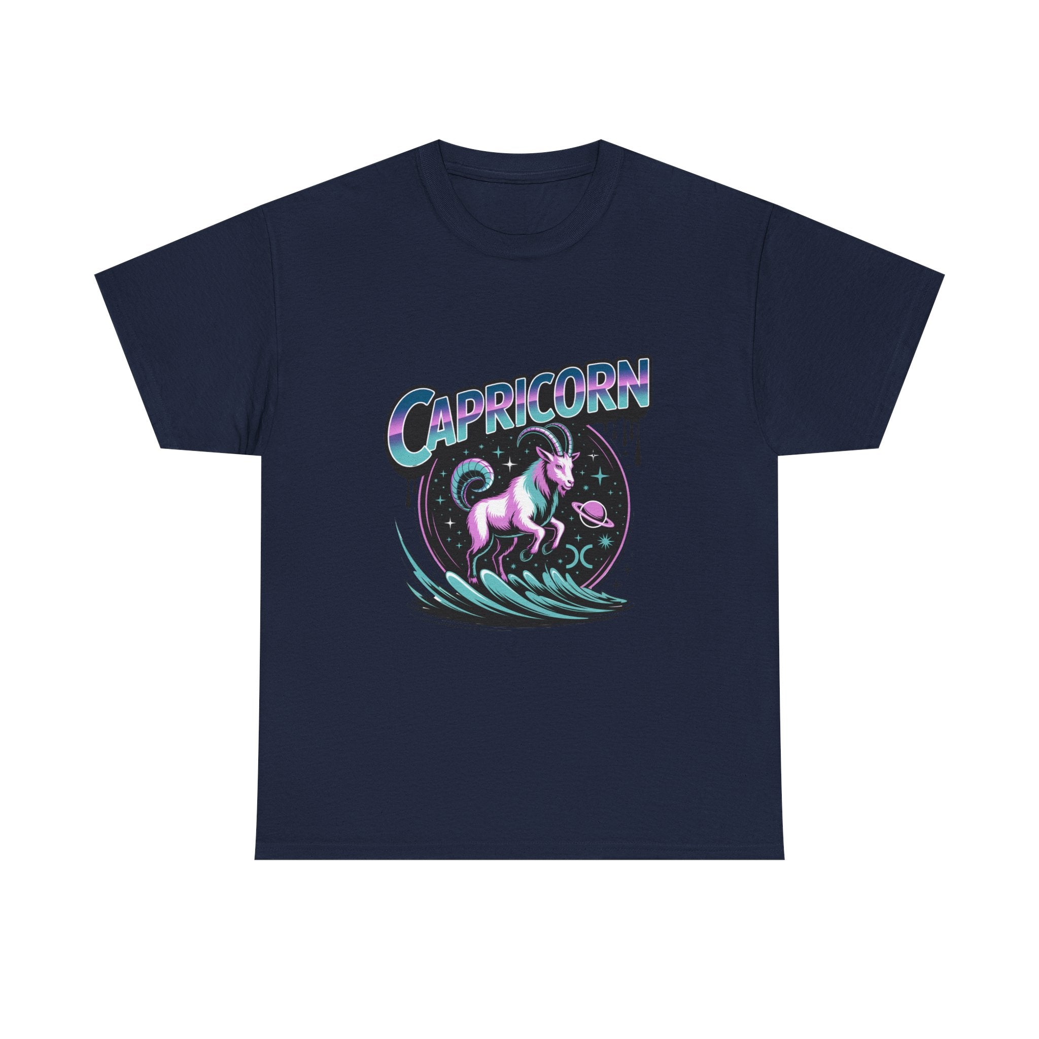 Neon Capricorn Zodiac Tee