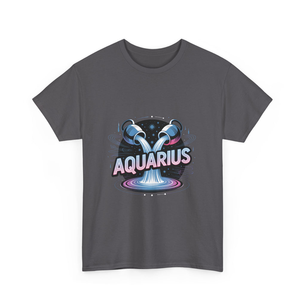 Neon Aquarius Zodiac Tee