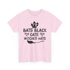 Bats Black Cats Witch Hats Tee