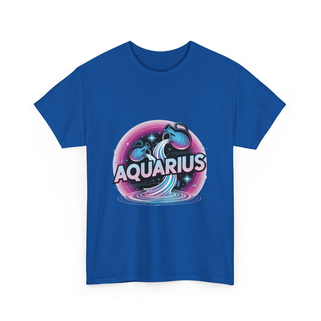 Neon Aquarius Zodiac Tee