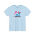 Grandpa Loves You Unisex Tee, Pink Blue Graphic T-Shirt, Gift for Grandpa, Family Shirt, Gender Neutral Top, Father's Day Present