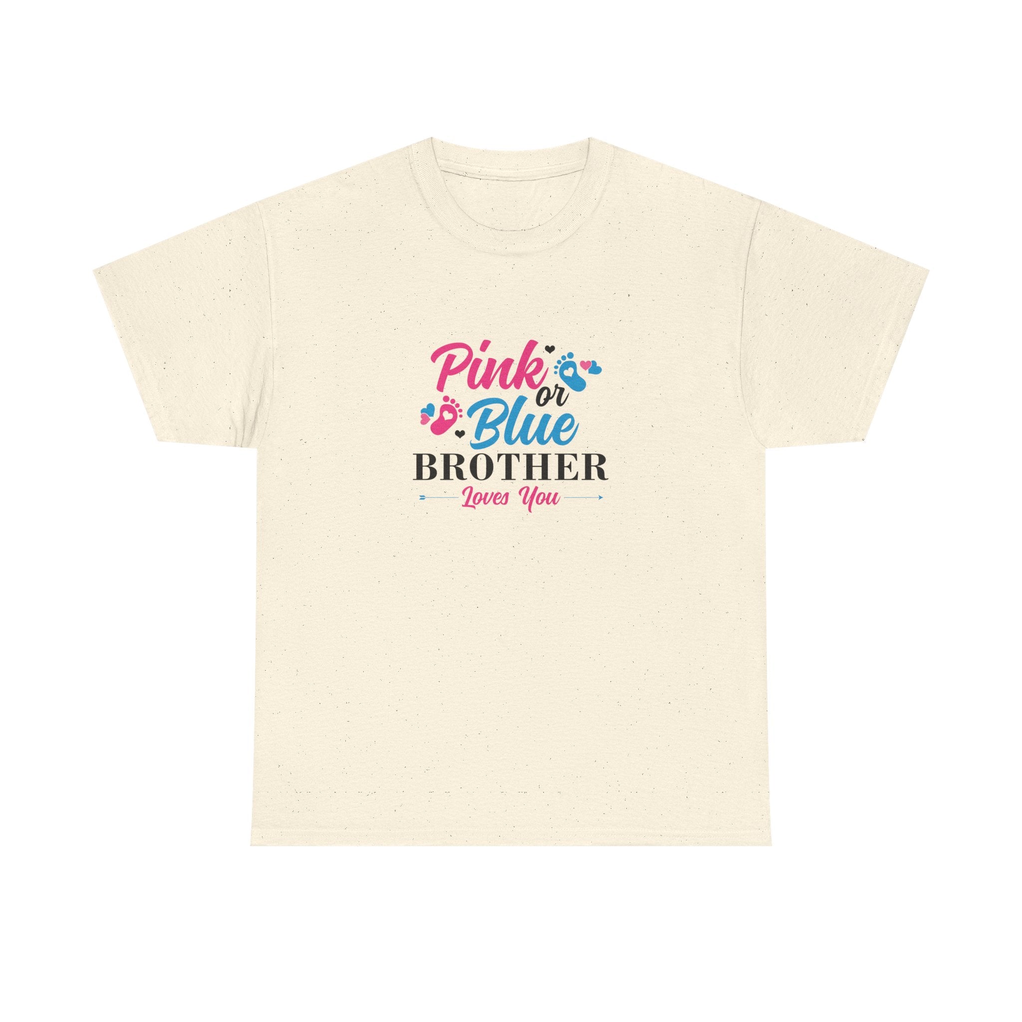 Pink Or Blue Brother Loves You Graphic Tee