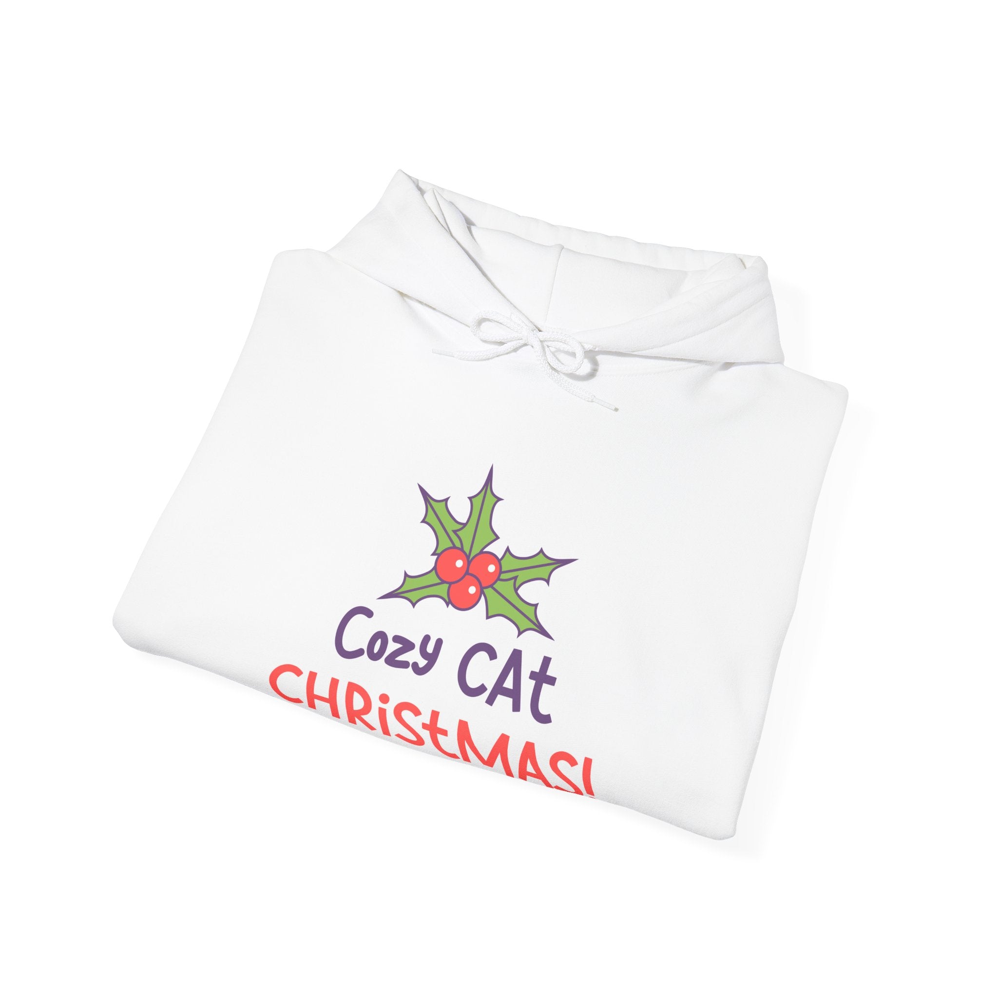 Cozy Cat Christmas Hoodie