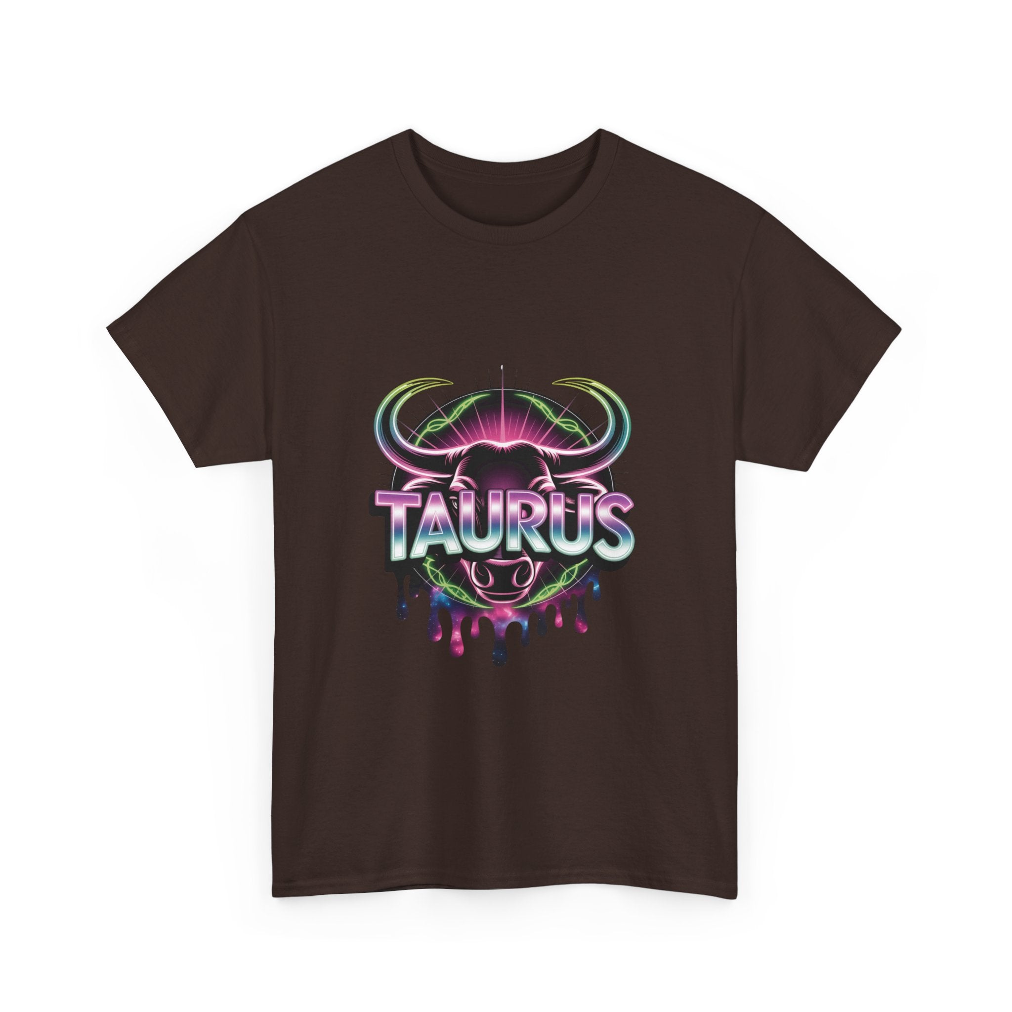 Neon Taurus Zodiac Tee