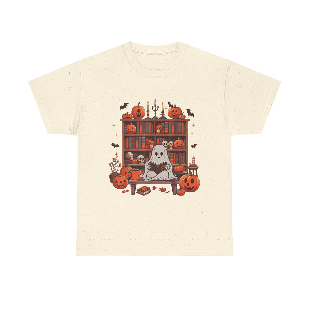 Ghost Book Reader, Reading Book lover Halloween T-Shirt