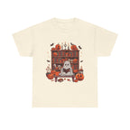 Ghost Book Reader, Reading Book lover Halloween T-Shirt