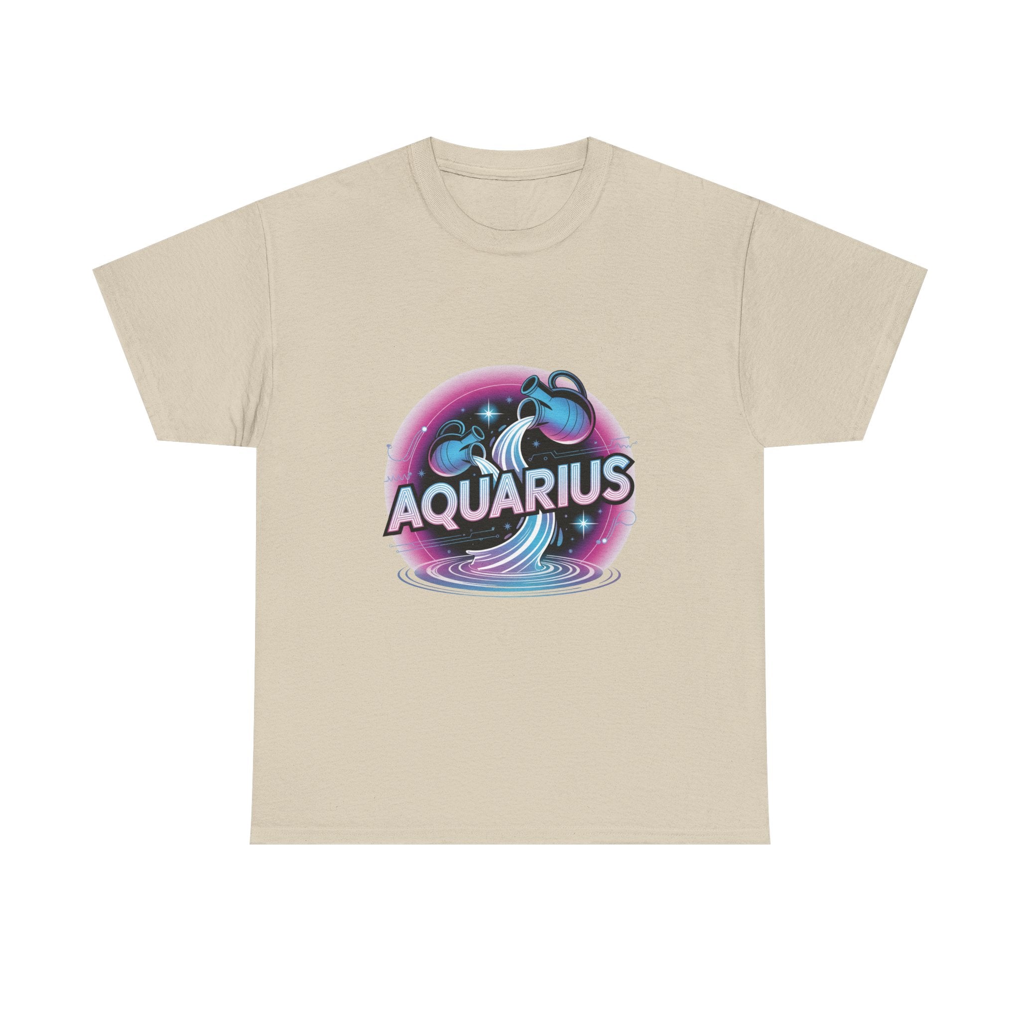 Neon Aquarius Zodiac Tee