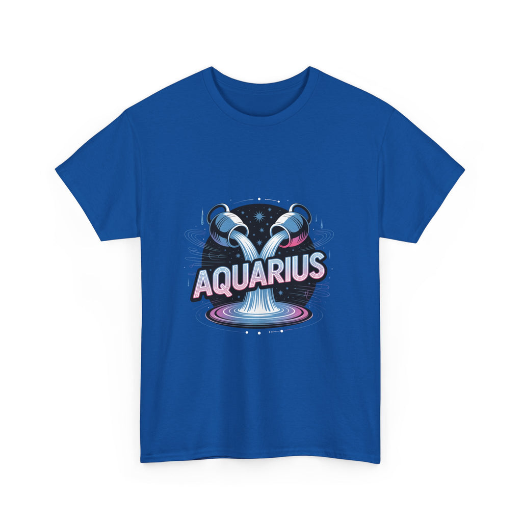 Neon Aquarius Zodiac Tee