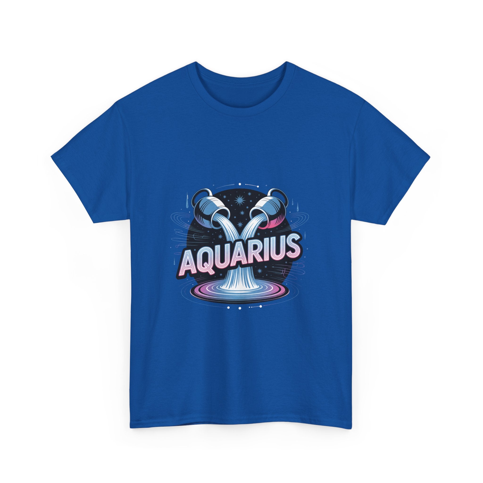 Neon Aquarius Zodiac Tee