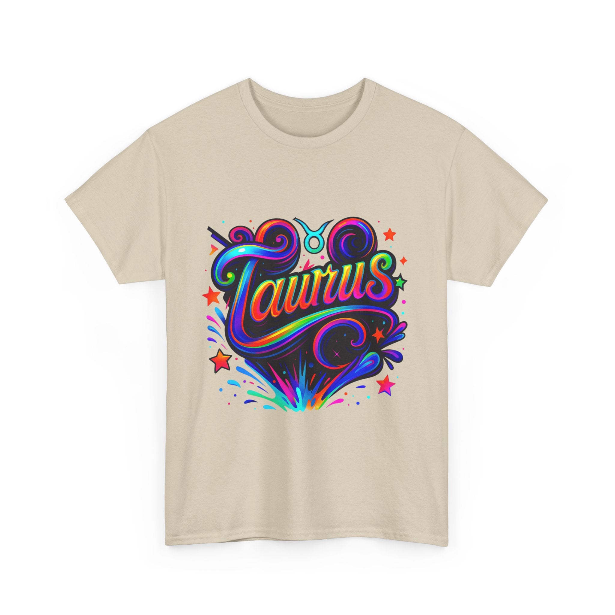 Neon Taurus Zodiac Tee