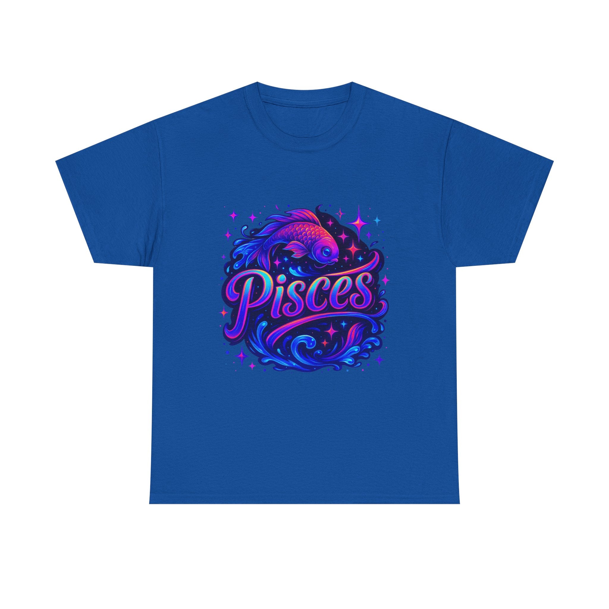 Neon Pisces Zodiac Tee