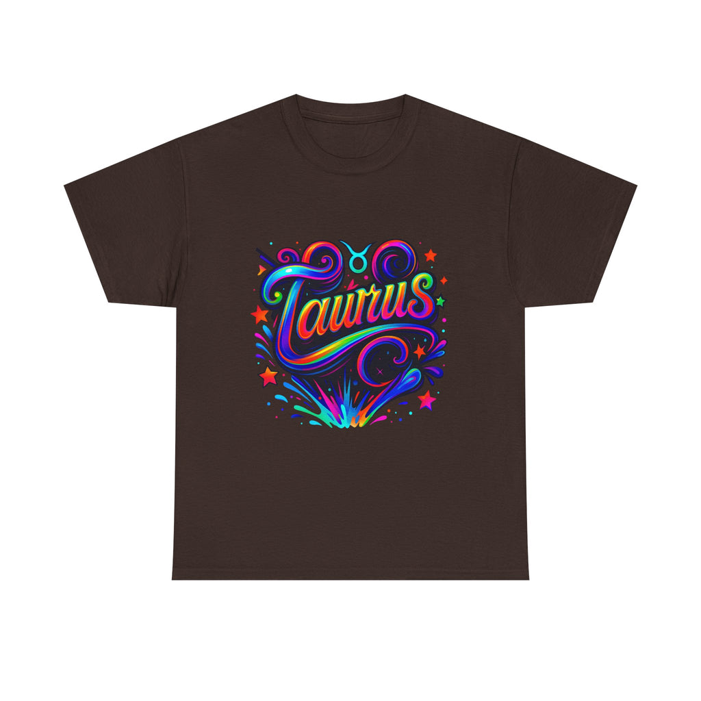 Neon Taurus Zodiac Tee