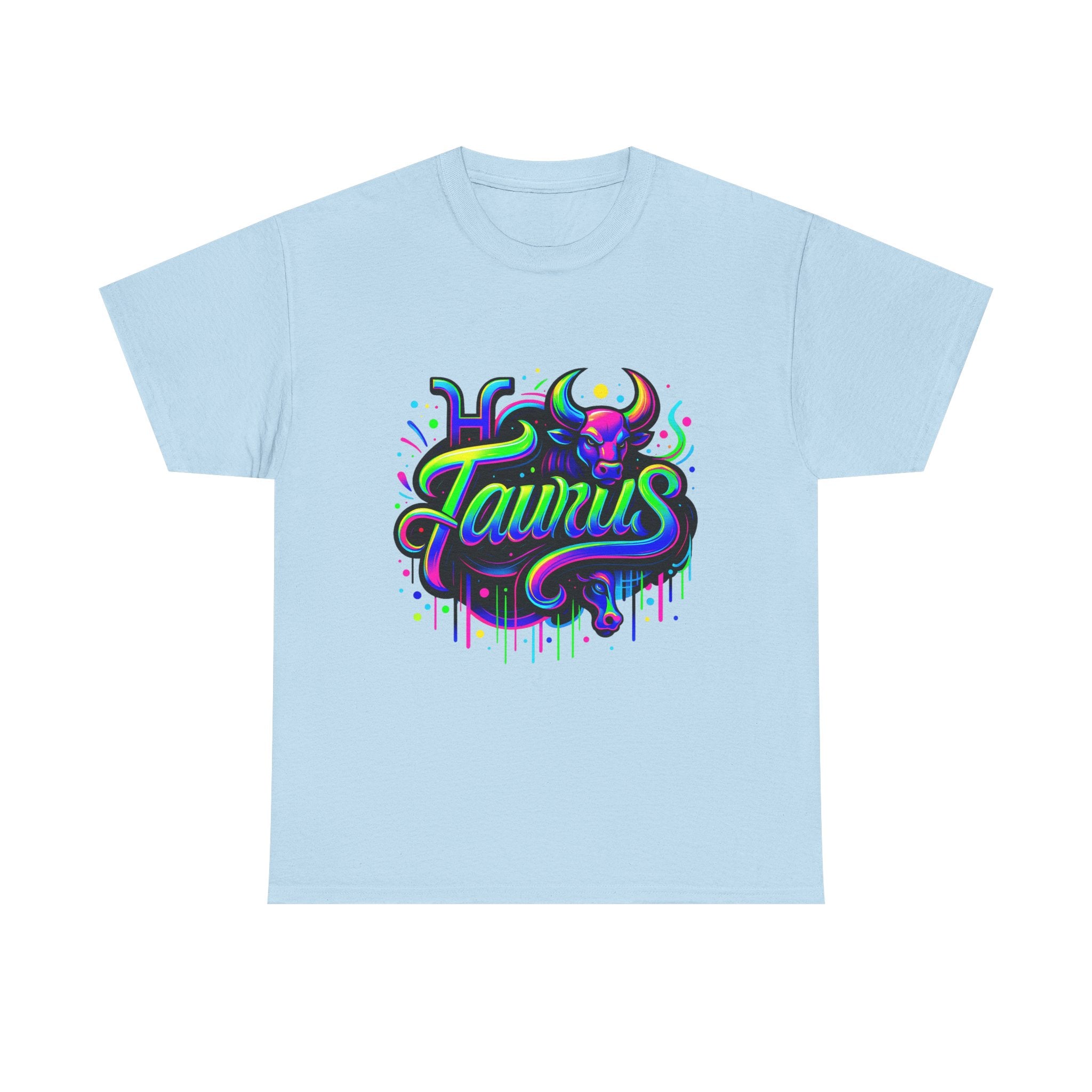Neon Taurus Zodiac Tee