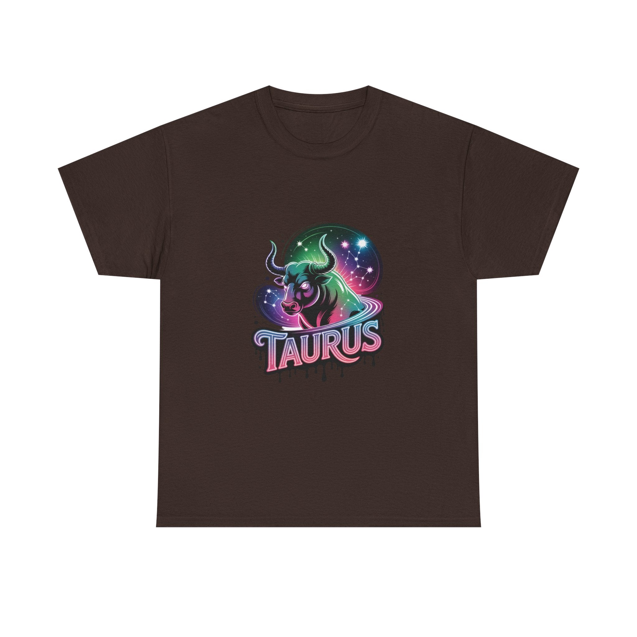 Neon Taurus Zodiac Tee