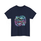 Neon Pisces Zodiac Tee