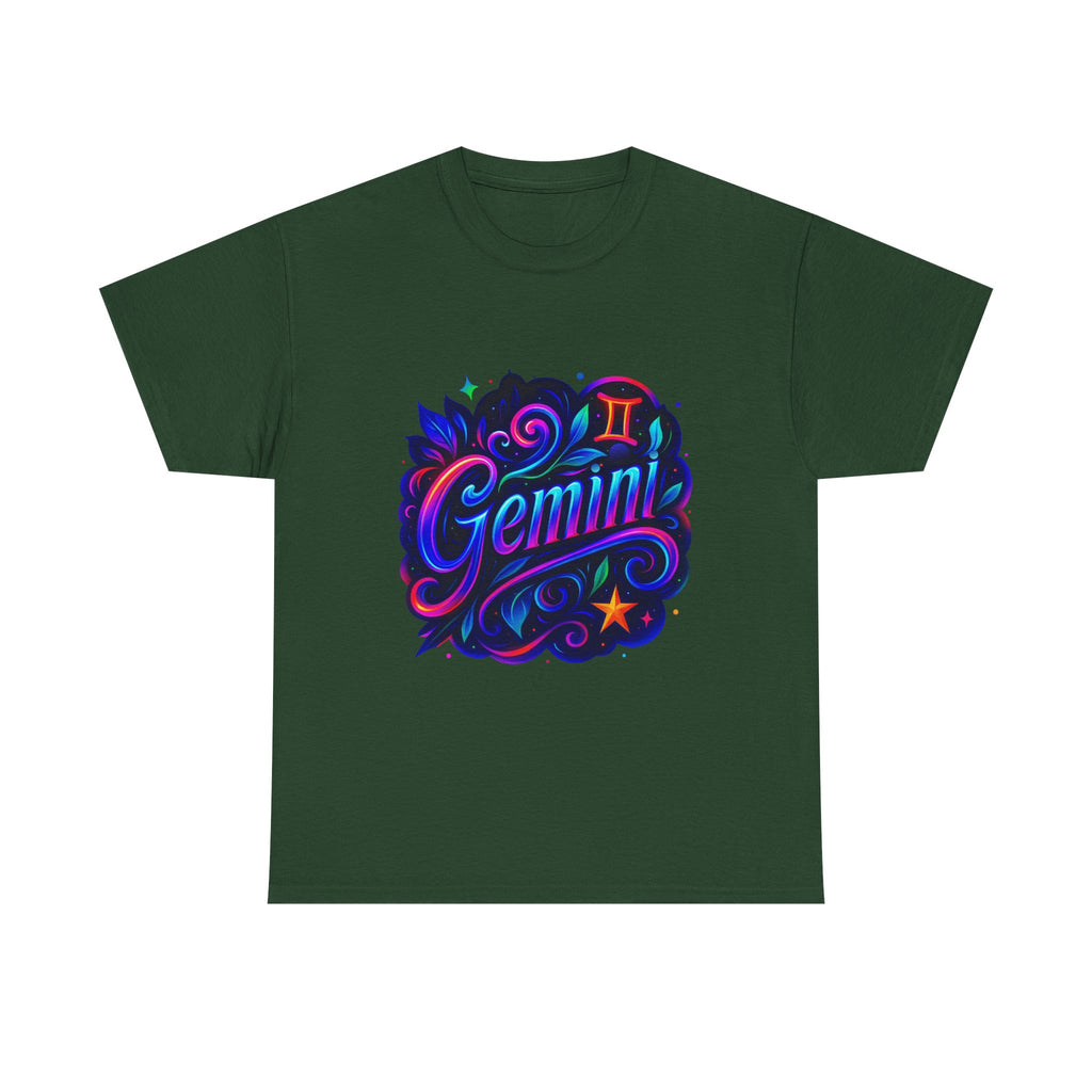 Neon Gemini Zodiac Tee