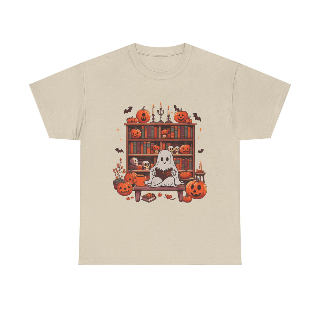 Ghost Book Reader, Reading Book lover Halloween T-Shirt