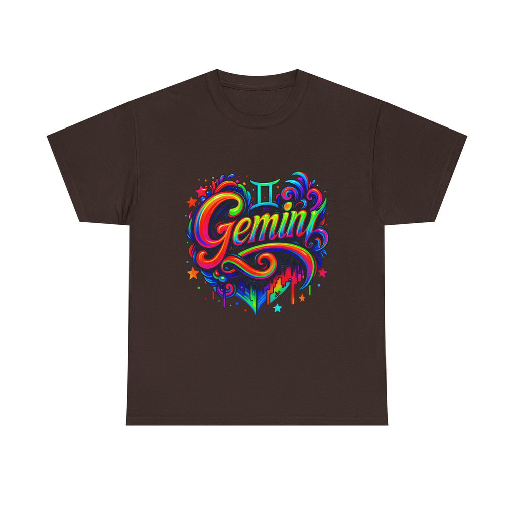 Neon Gemini Zodiac Tee
