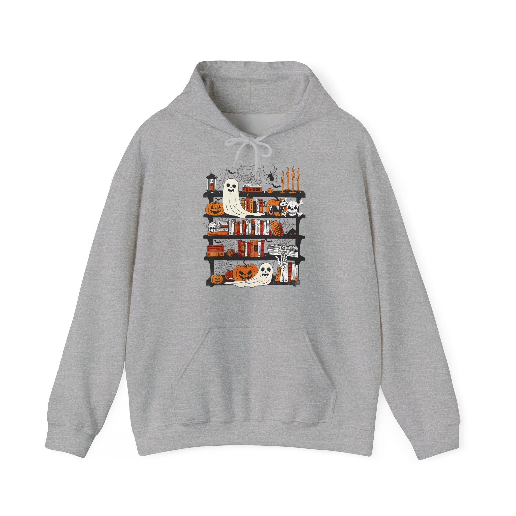 Funny Ghost Book Lovers Halloween Library Spooky Season Hoodie