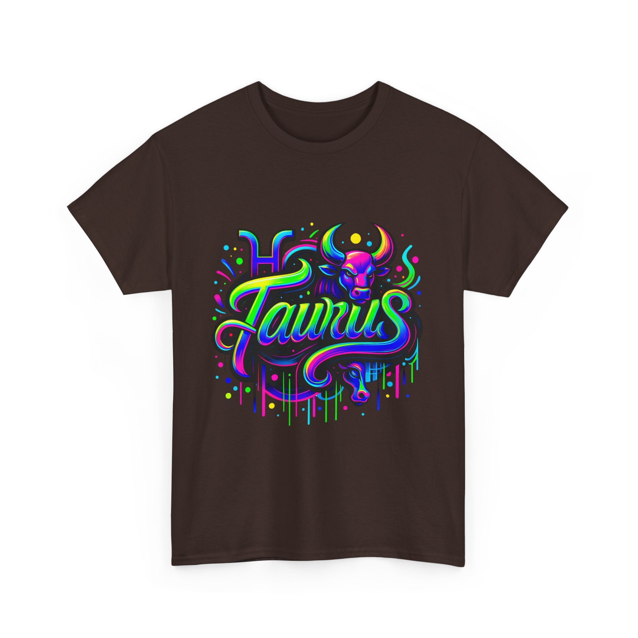 Neon Taurus Zodiac Tee
