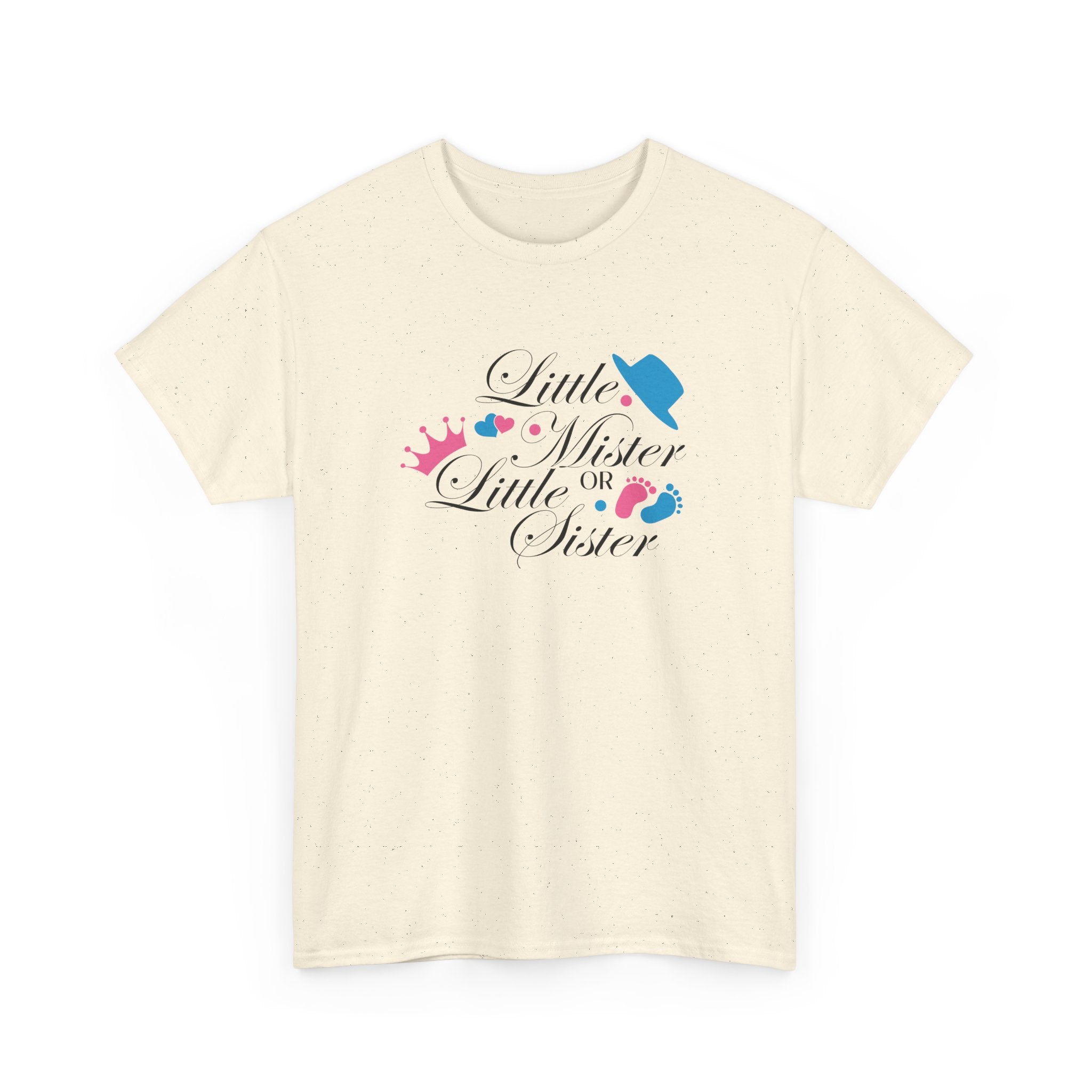 Little Mister Or Little Sister Unisex Tee, Graphic Tee, Gender Reveal Shirt, Boy or Girl T-Shirt, Baby Shower Gift