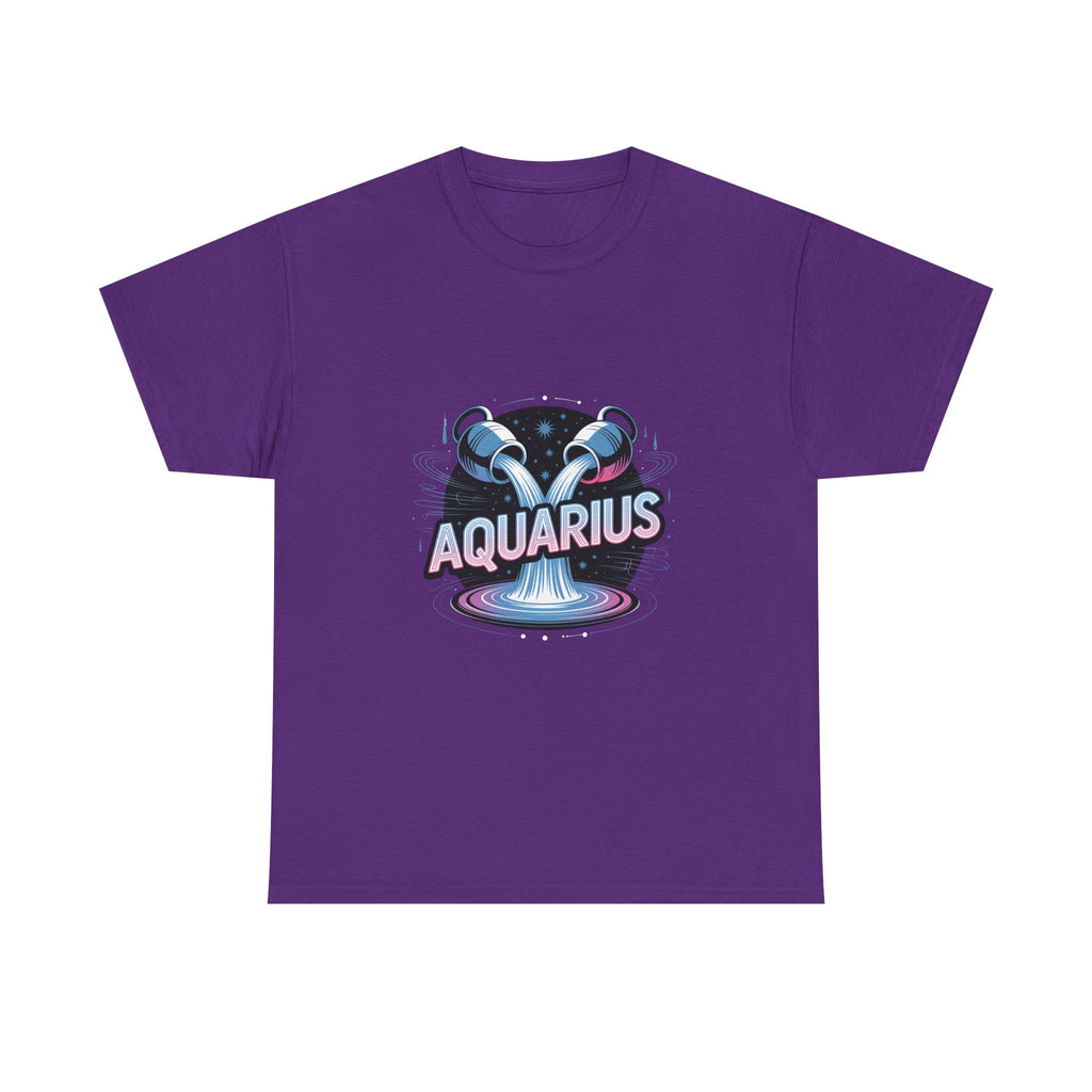 Neon Aquarius Zodiac Tee