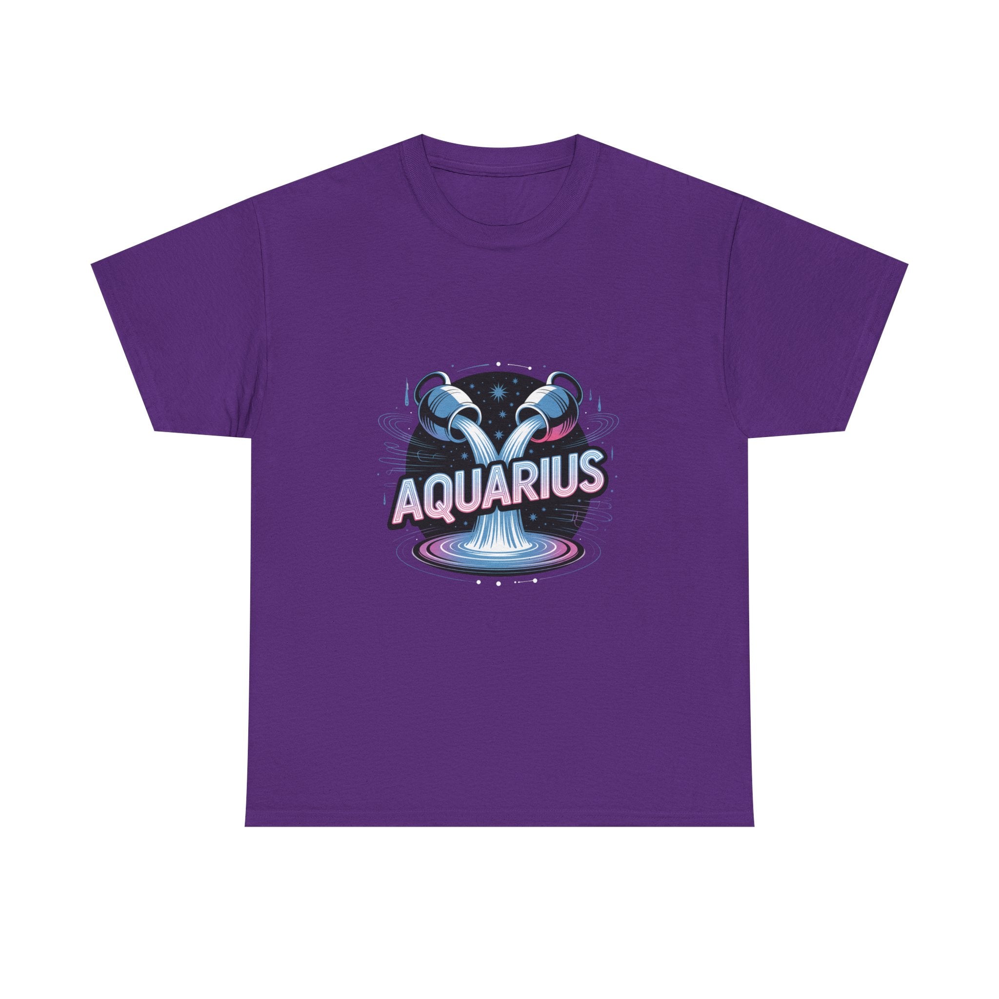 Neon Aquarius Zodiac Tee