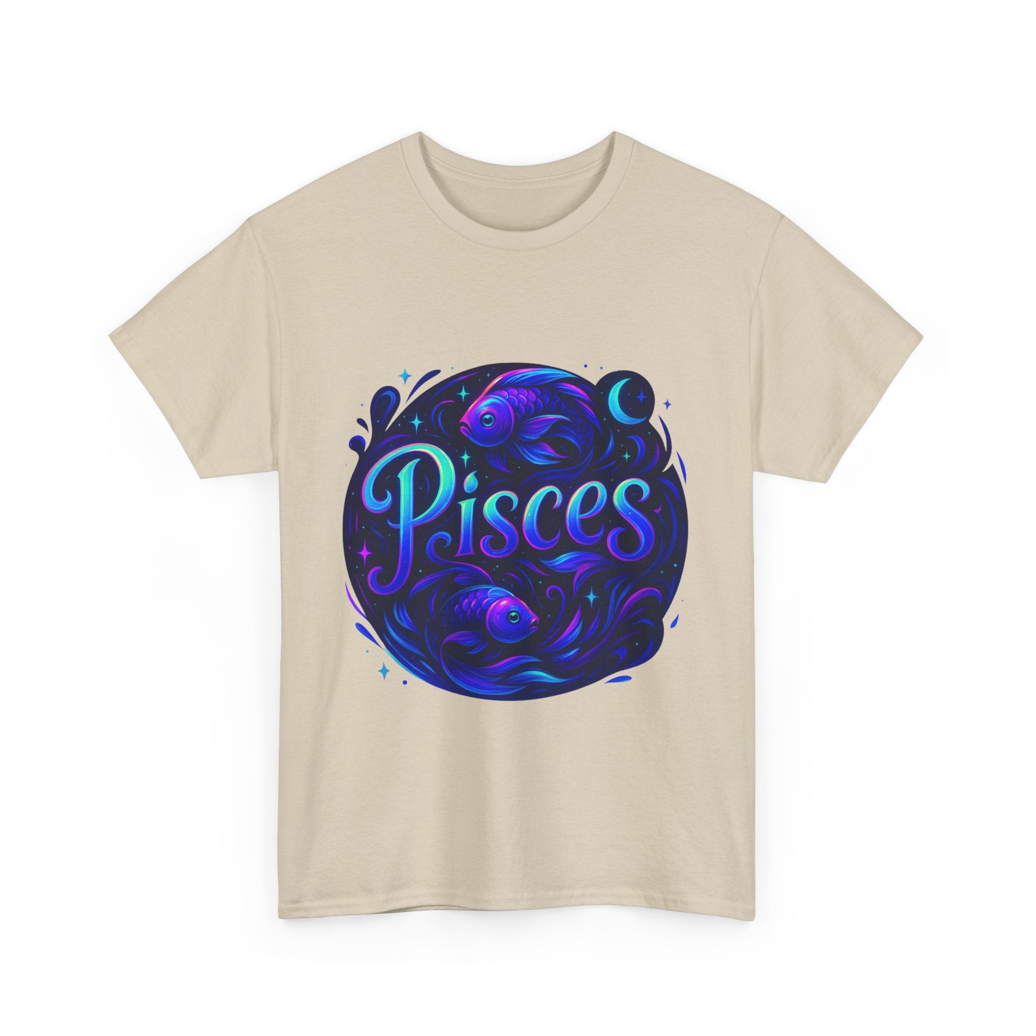 Neon Pisces Zodiac Tee