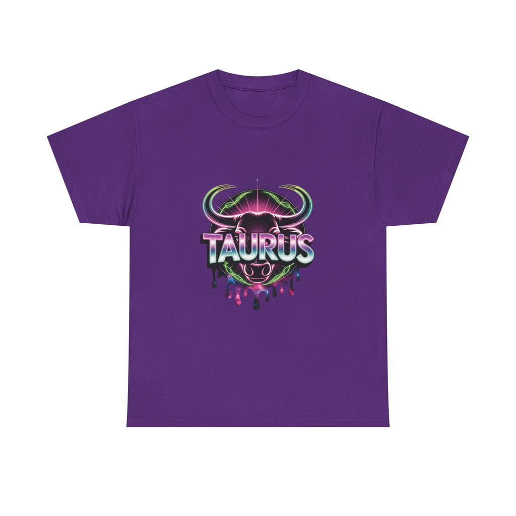 Neon Taurus Zodiac Tee
