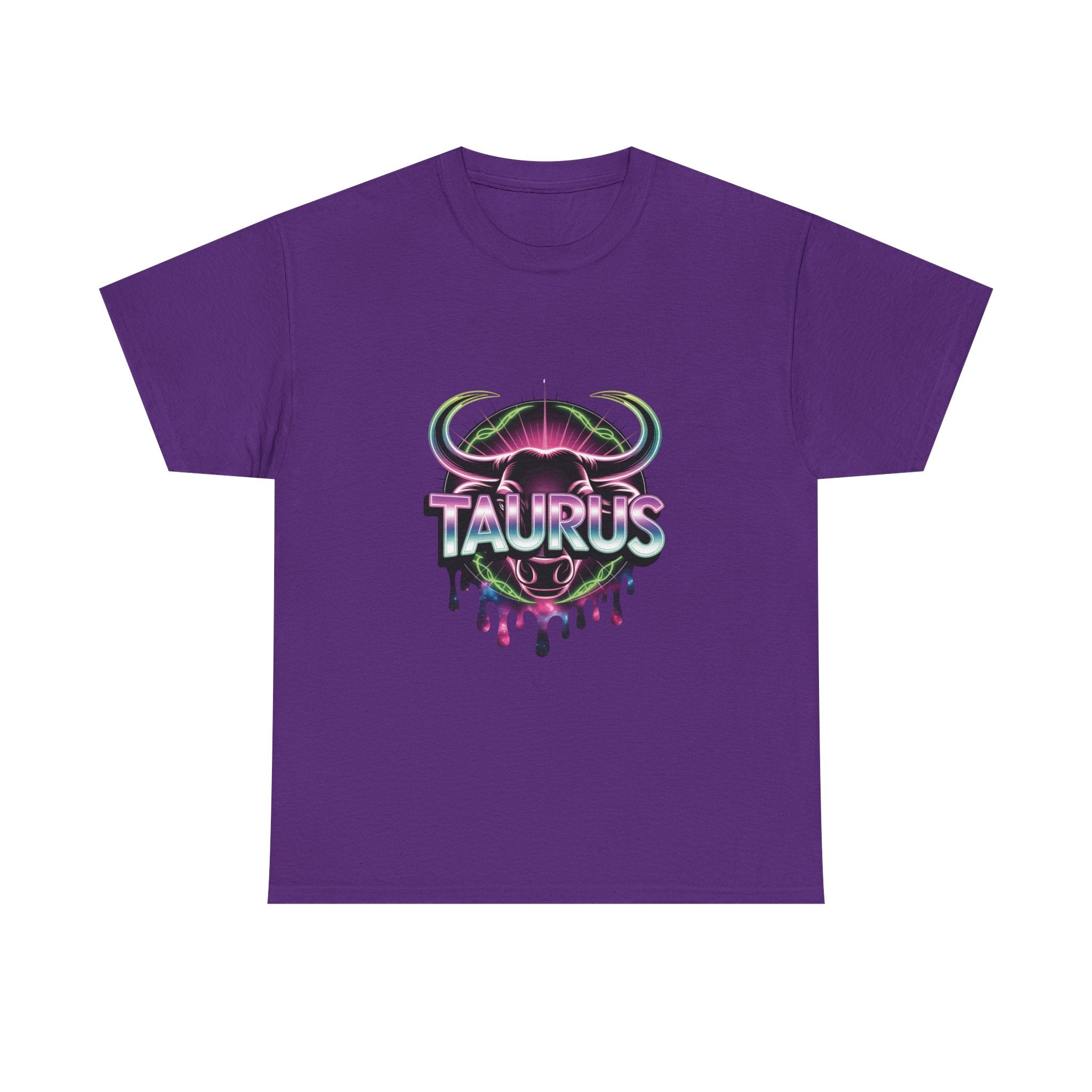 Neon Taurus Zodiac Tee