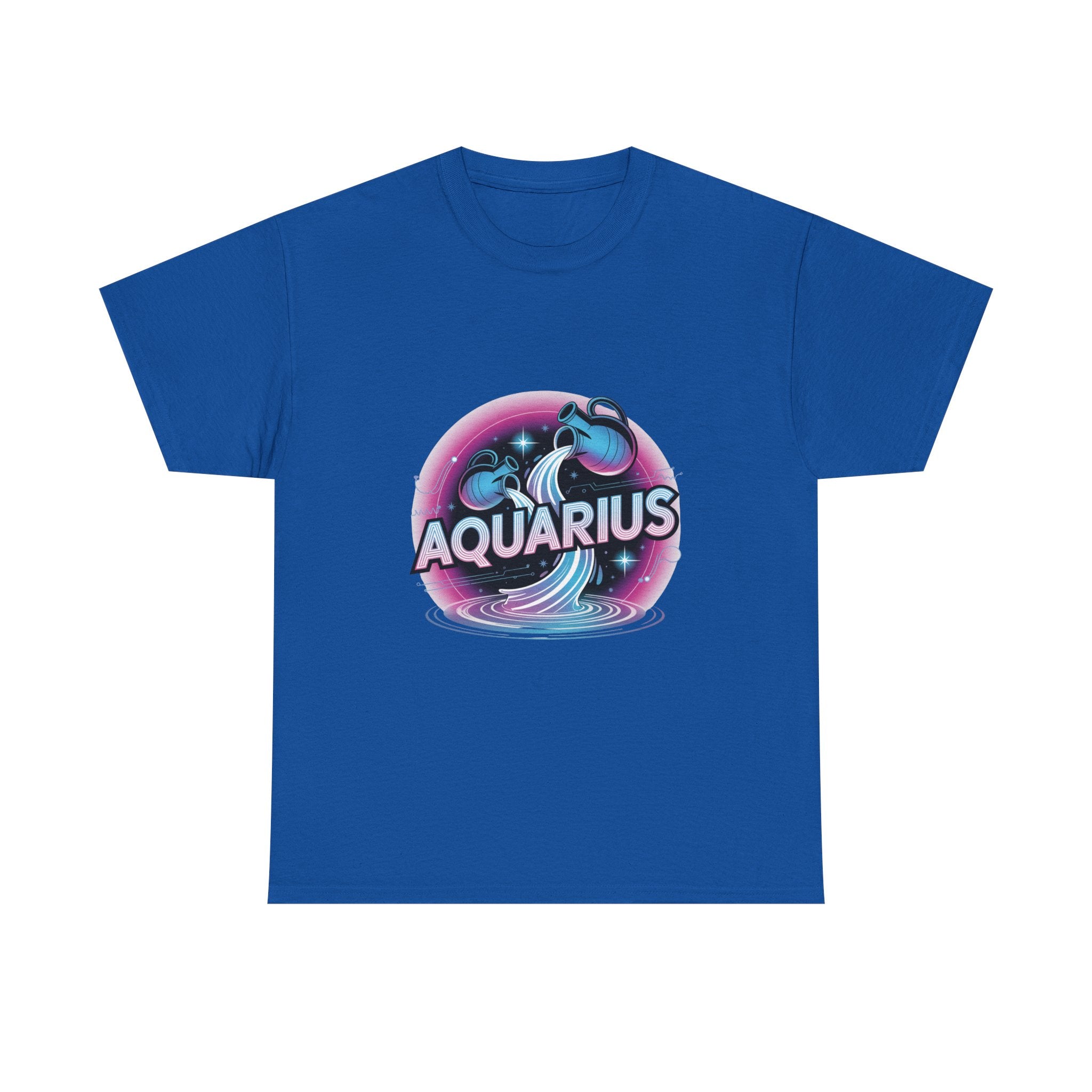 Neon Aquarius Zodiac Tee
