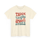 Thick Thighs Spooky Vibes Halloween Tee