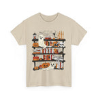 Funny Ghost Book Lovers Halloween Library Spooky Season Long Sleeve T-Shirt