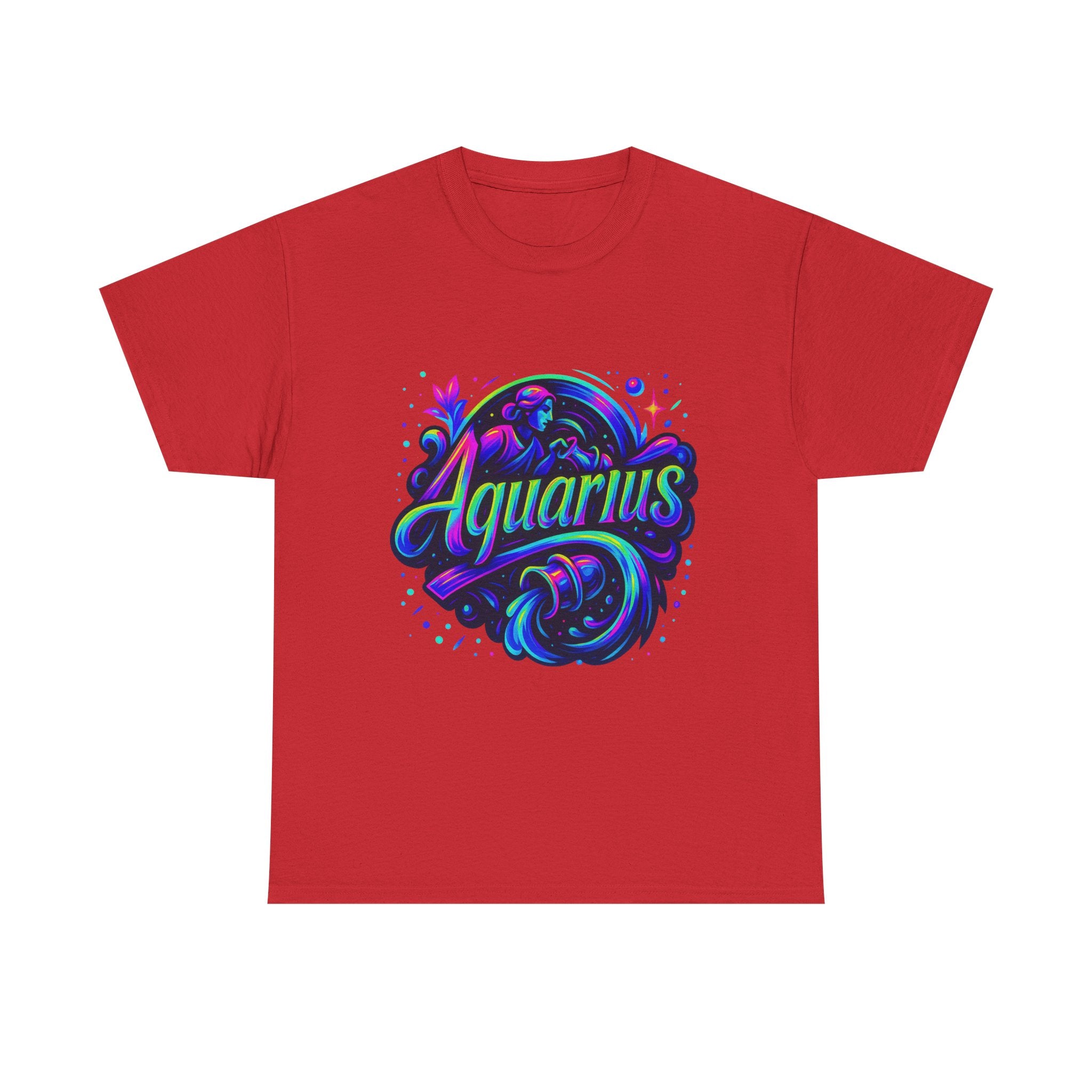 Neon Aquarius Zodiac Tee