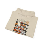 Funny Ghost Book Lovers Halloween Library Spooky Season Hoodie