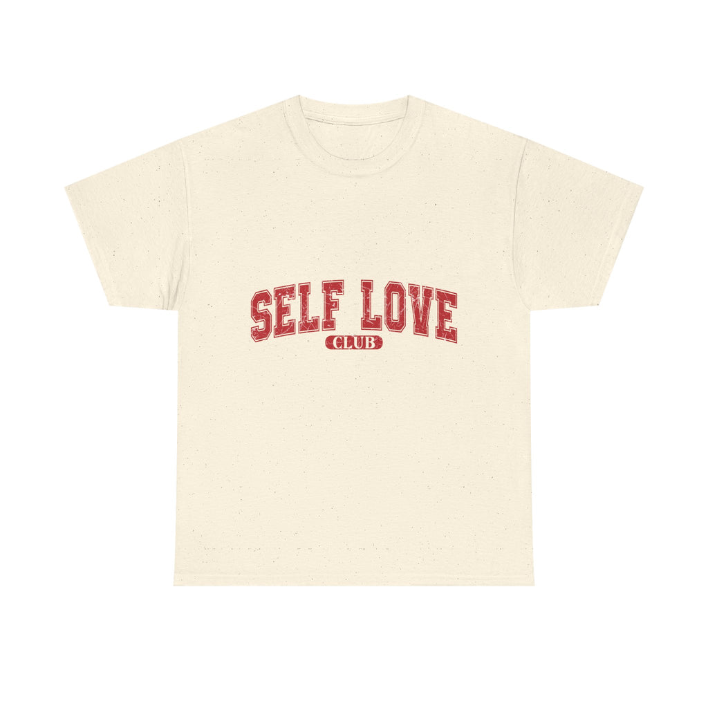 Self Love Club Graphic Unisex Tee, Positive Affirmation Shirt, Self Care Gift, Inspirational T-Shirt, Empowerment Tee, Mental Health