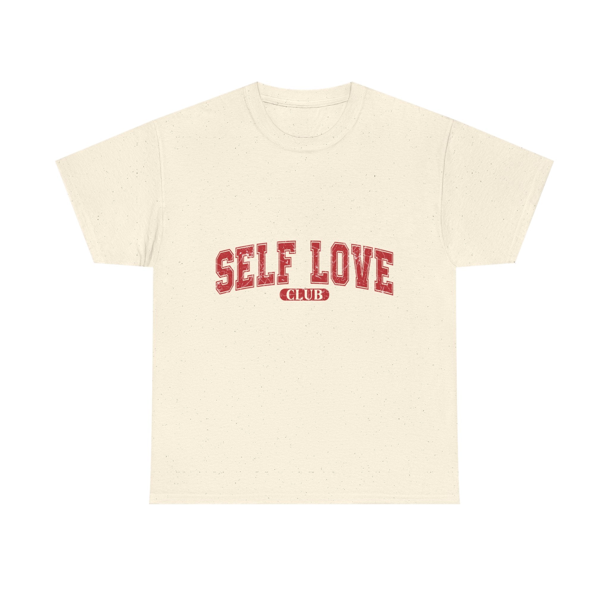Self Love Club Graphic Unisex Tee, Positive Affirmation Shirt, Self Care Gift, Inspirational T-Shirt, Empowerment Tee, Mental Health