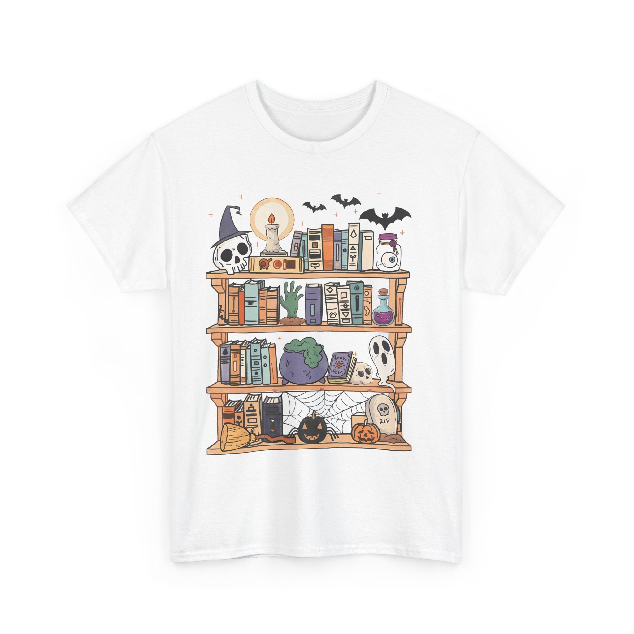 Spooky Reading Book Teacher Halloween back