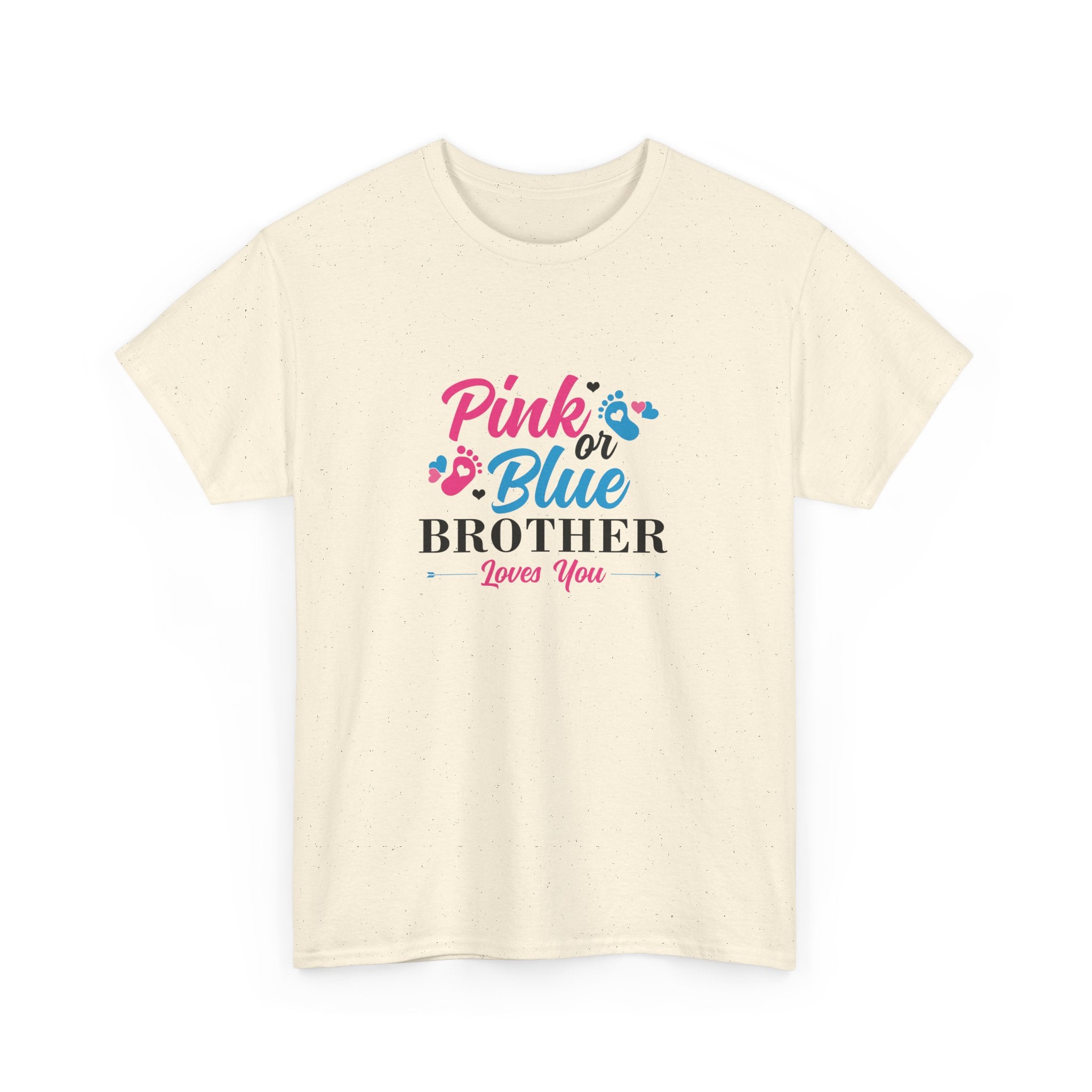 Pink Or Blue Brother Loves You Graphic Tee