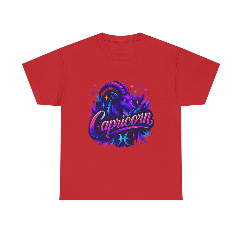 Neon Capricorn Zodiac Tee