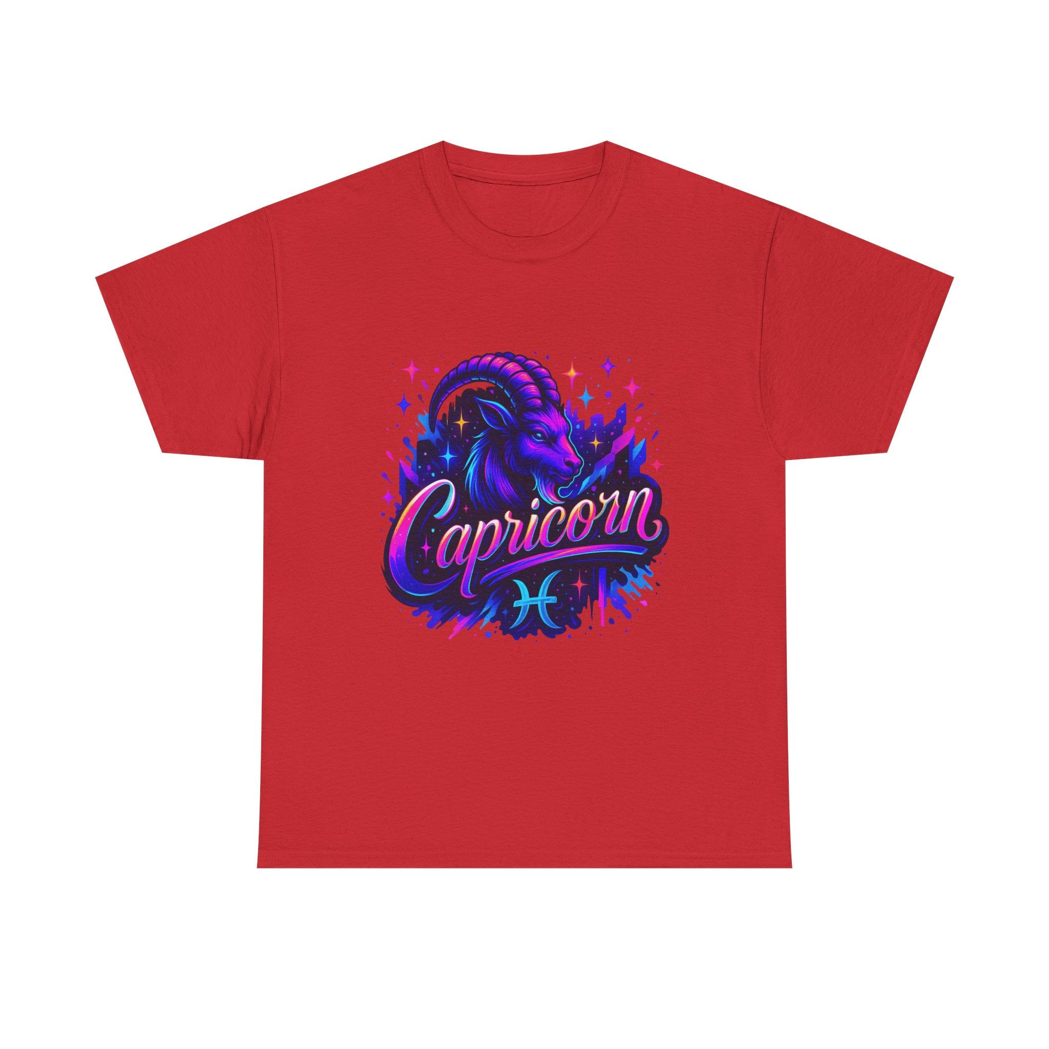 Neon Capricorn Zodiac Tee