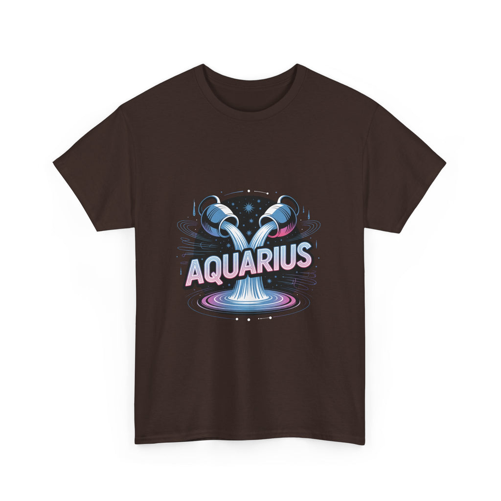 Neon Aquarius Zodiac Tee