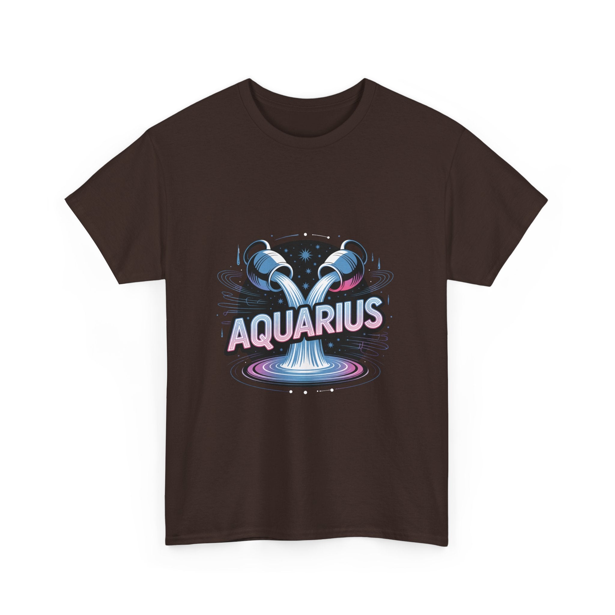 Neon Aquarius Zodiac Tee
