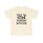 Black Cat Pumpkin Patch Halloween T-Shirt