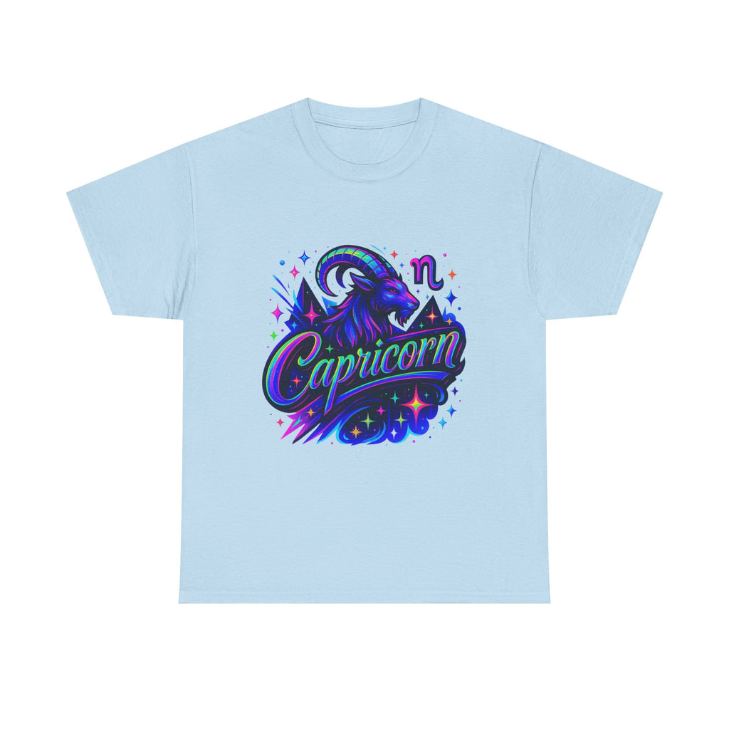 Neon Capricorn Zodiac Tee