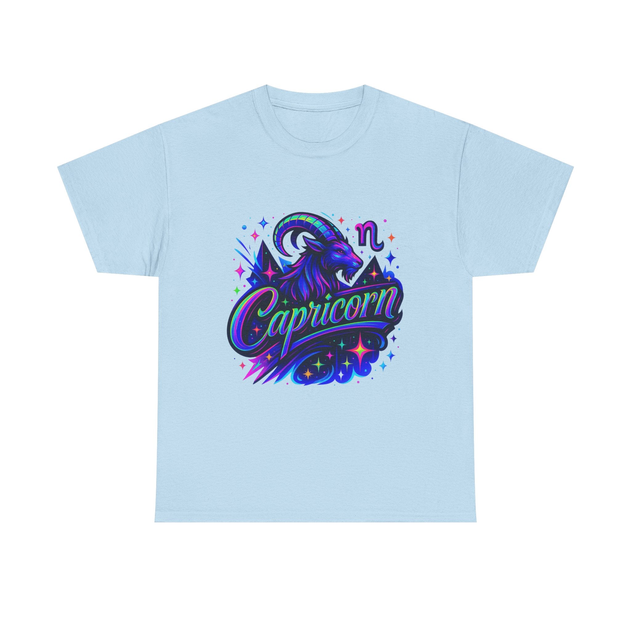 Neon Capricorn Zodiac Tee