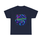 Neon Aquarius Zodiac Tee