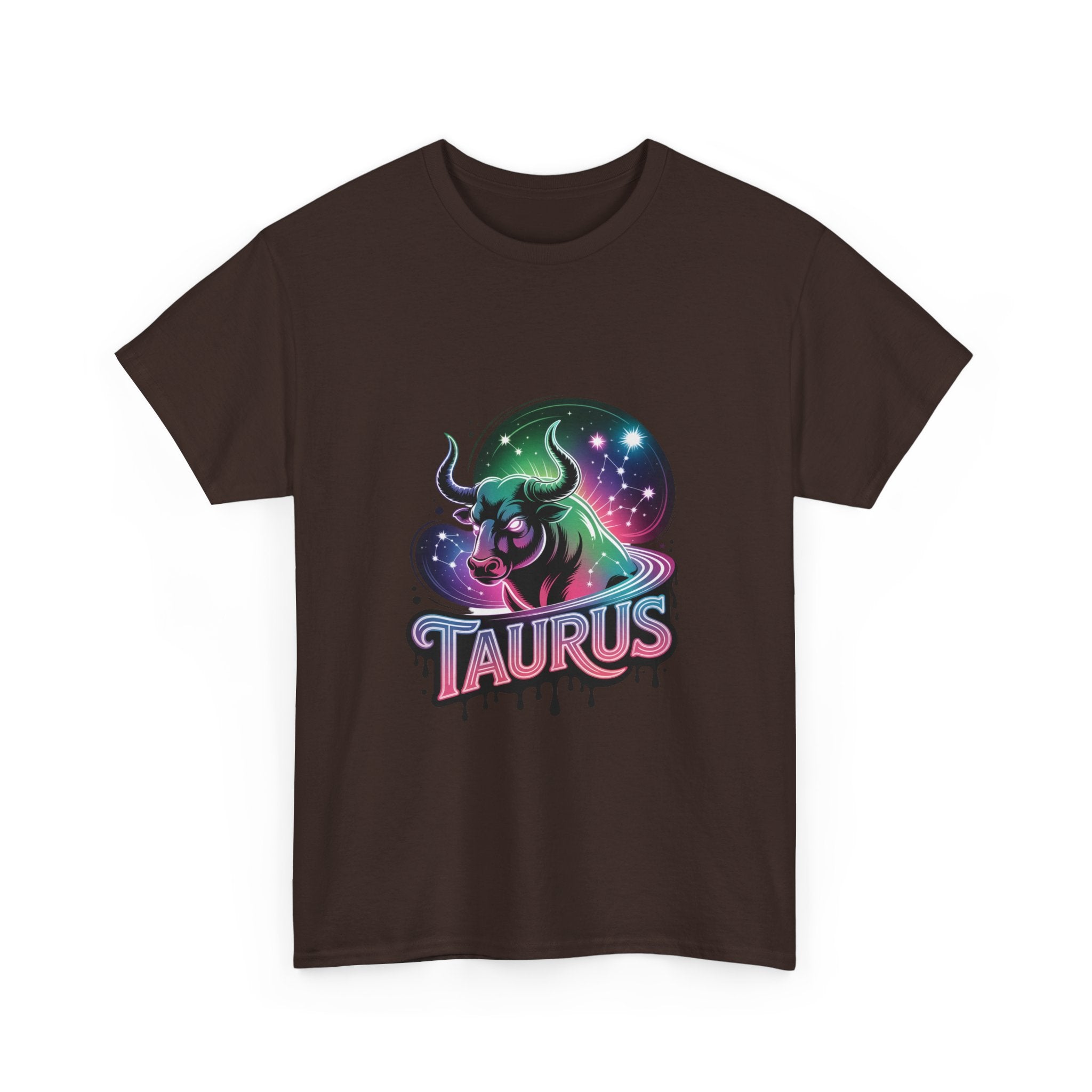 Neon Taurus Zodiac Tee